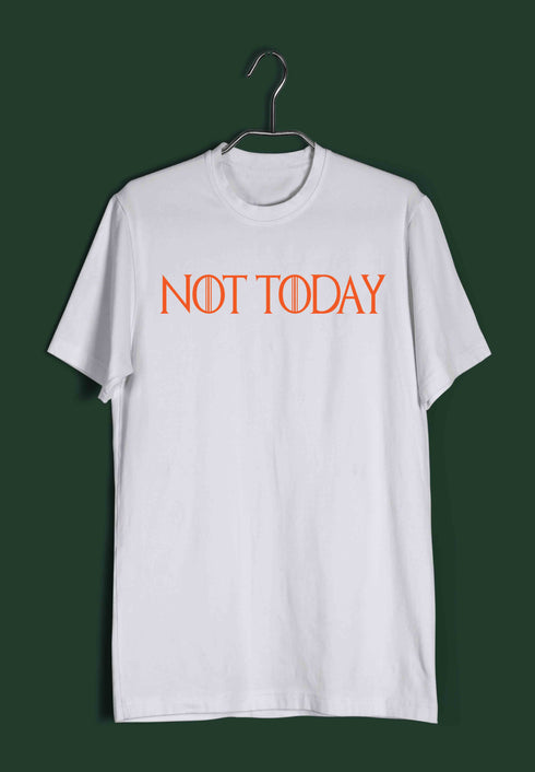2 TV Series NOT TODAY Custom Printed Graphic Design T-Shirt for Men